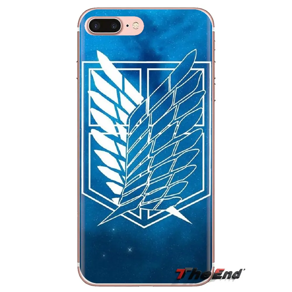 Attack on Titan Silicone Phone Case Covers For iPhone XS Max XR X 4 4S 5 5S 5C SE 6 6S 7 8 Plus Samsung Galaxy J1 J3 J5 J7 A3 A5 |