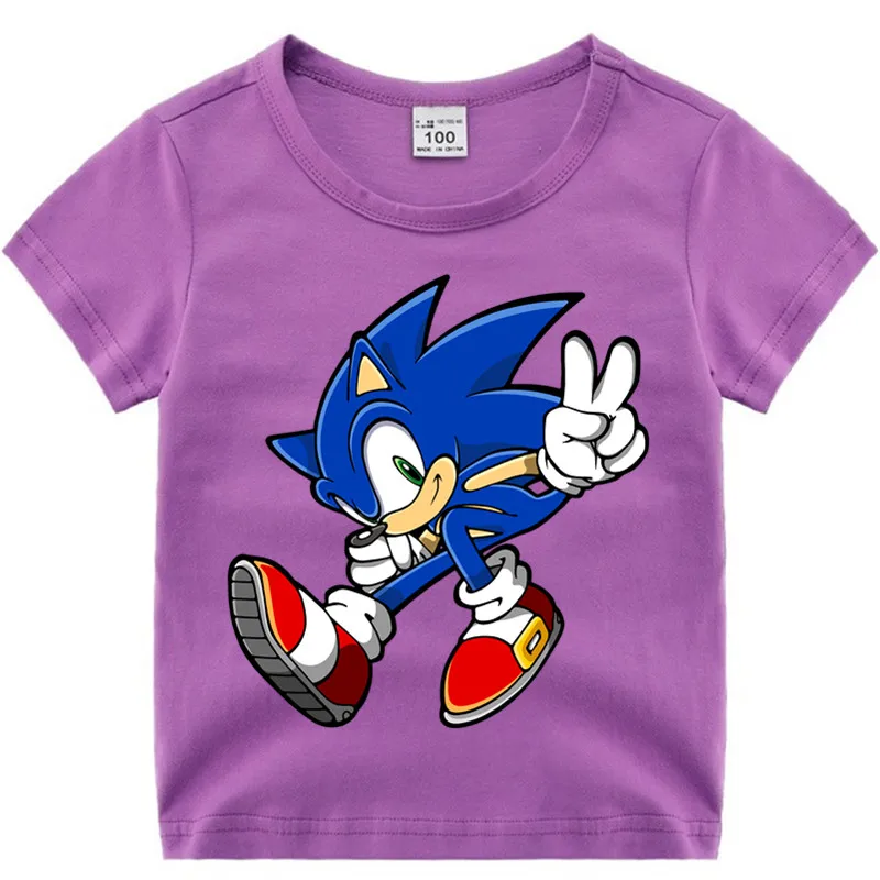 Хлопковая футболка с аниме для маленьких мальчиков и девочек детская