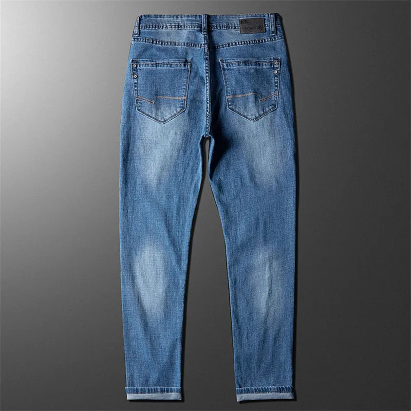 

Men's business plus size jeans 2020 Four Seasons The New Straight, comfortable and fashionable trousers High stretch slim pants
