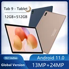 Планшет с 10,1-дюймовым дисплеем, ОЗУ 12 Гб, ПЗУ 512 ГБ, 2-мя слотами для sim-карт