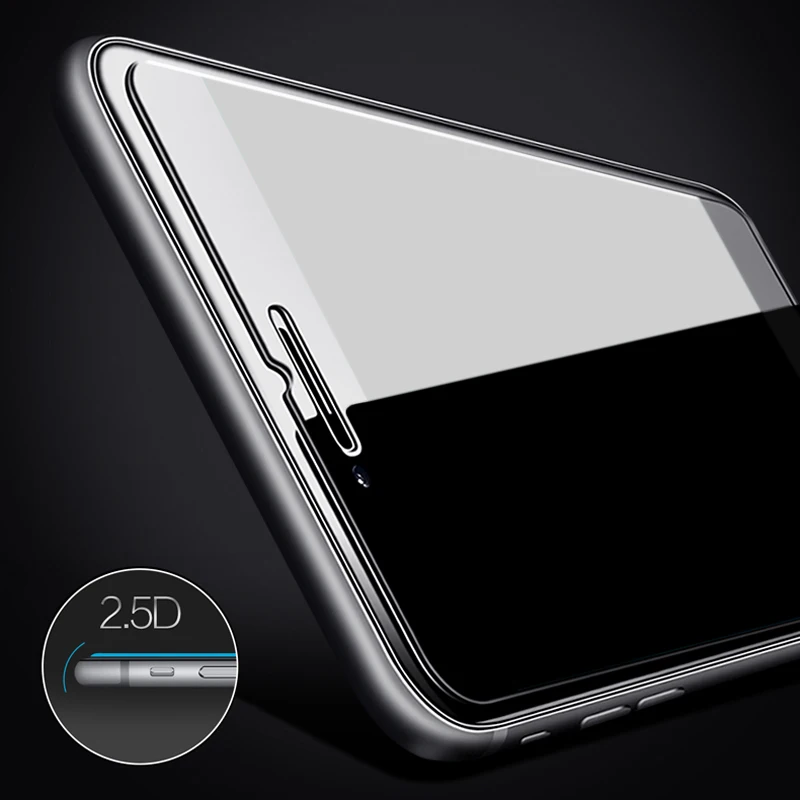 Закаленное стекло для iPhone 11 Pro Max XS XR X XSMax 0 26 мм 2.5D 9H Защита экрана 4 5 6 6S 7 8 Plus |
