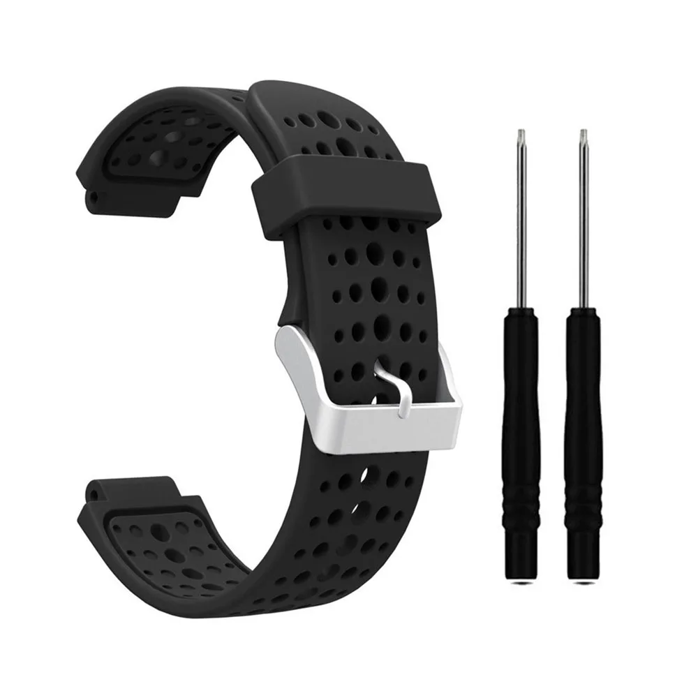 Спортивный силиконовый ремешок для наручных часов Garmin Forerunner 220 230 235 620 630 смарт