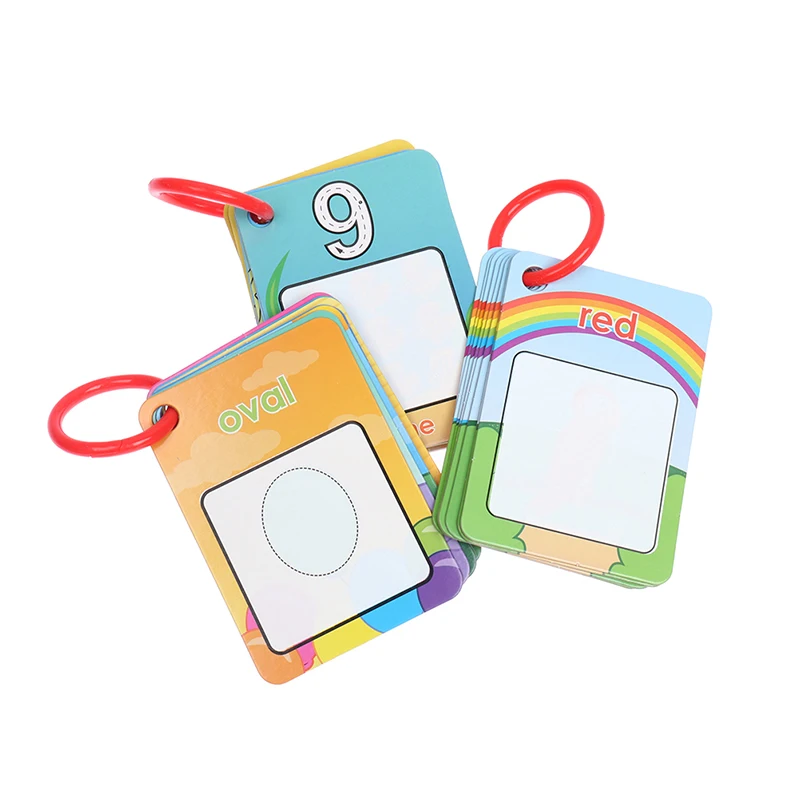 

3D Number Geometric Patterns Colorful Graffiti Card Kids Early Educational Toys