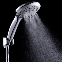 eheh 5 modes big panel showerhead round chrome rain water saving 5 spray mode classic design g12 rain shower head nozzle