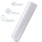 12 'x3, 28 футов в рулоне, прозрачная переносная лента с сеткой для клейкой виниловой ленты, рулоны для переноса бумаги