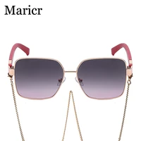 maricr 2021 fashion red new sunglasses women vintage luxury brand glasses mirror classic vintage oculos de sol feminino uv400