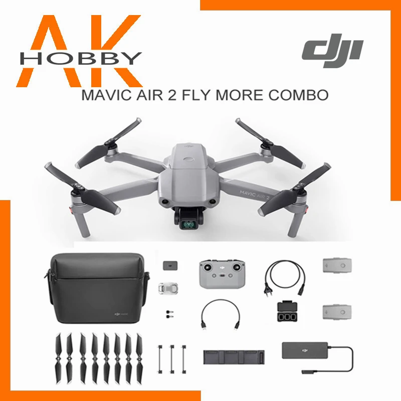 В наличии DJI Mavic Air 2 /Mavic летать более комбо drone с камерой 4k 34 min время полета 10 км