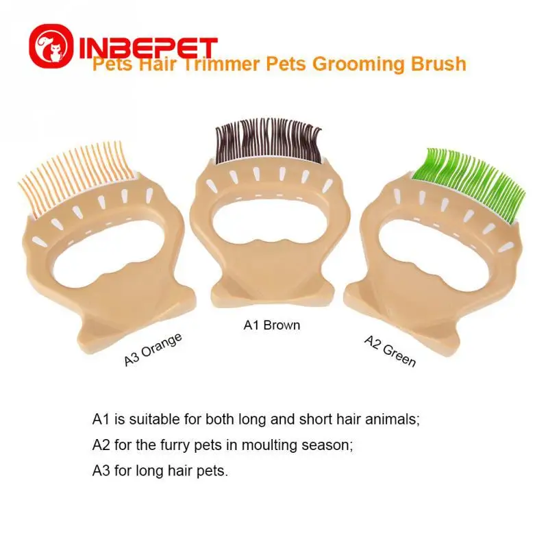 

INBEPET Portable Pets Shell Cat Comb Grooming Brush Massage Comb Dog Cat Hair Trimmer Remove Flea Cleaning Combs Tool Supplies