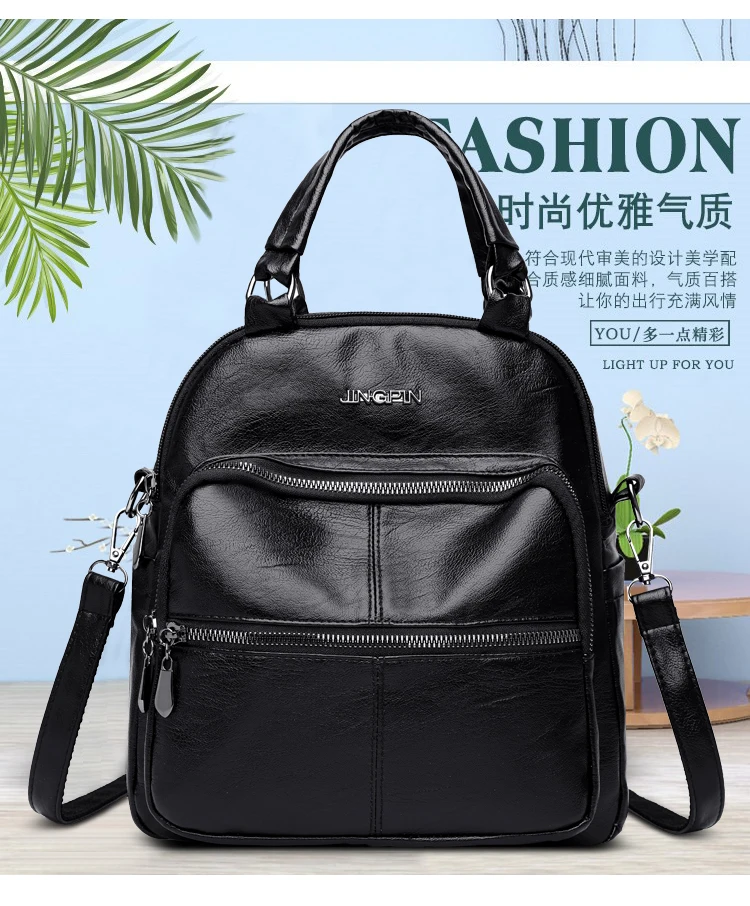 

YILIANWomen's высококачественный кожаный рюкзак ретро Женская сумка через плечо Повседневный дорожный женский рюкзак из мягкой кожи для девушек