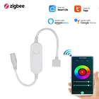 Умная RGB-лента Tuya 3,0 Zigbee, 5-24 В, LED RGB-контроллер, приложение для управления Smart Life, работает с модулем Alxea Google Home