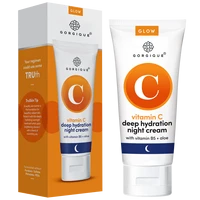 gorgique vitamin c night cream for anti aging brightening and firming skin face and neck 50ml