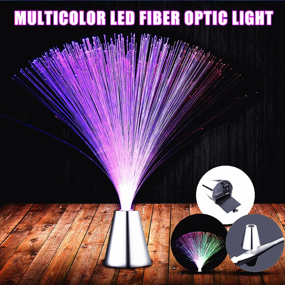 

LED Fiber Optic Night-light Beautiful Romantic Multi Color Changing Lamp for Holiday Party Home Wedding Decoration Light Up Toys
