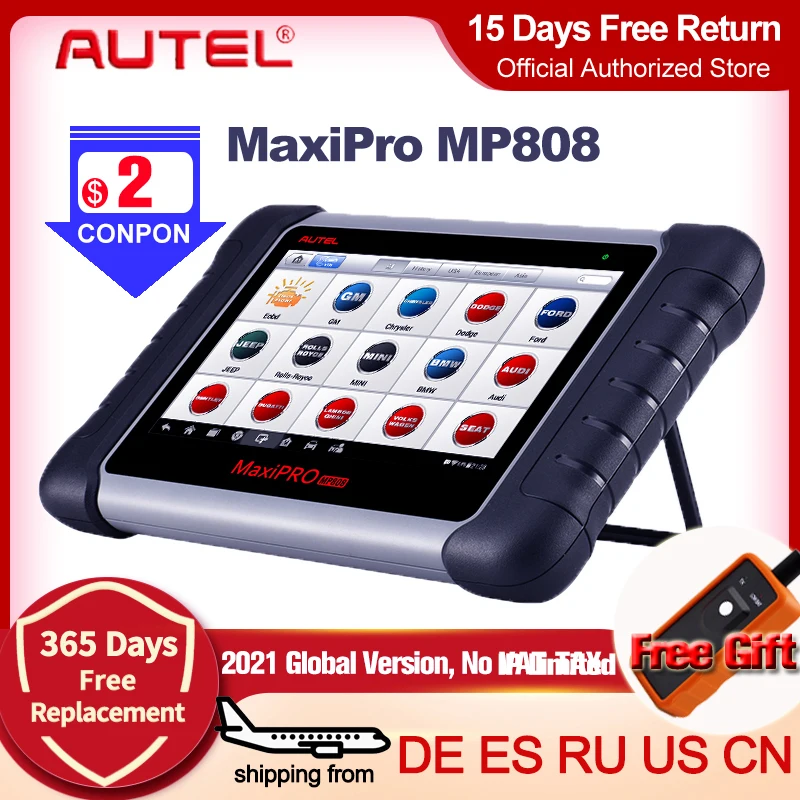 OBD2 сканер Autel MP808 автомобильный OBD диагностический инструмент активный тест OE Level