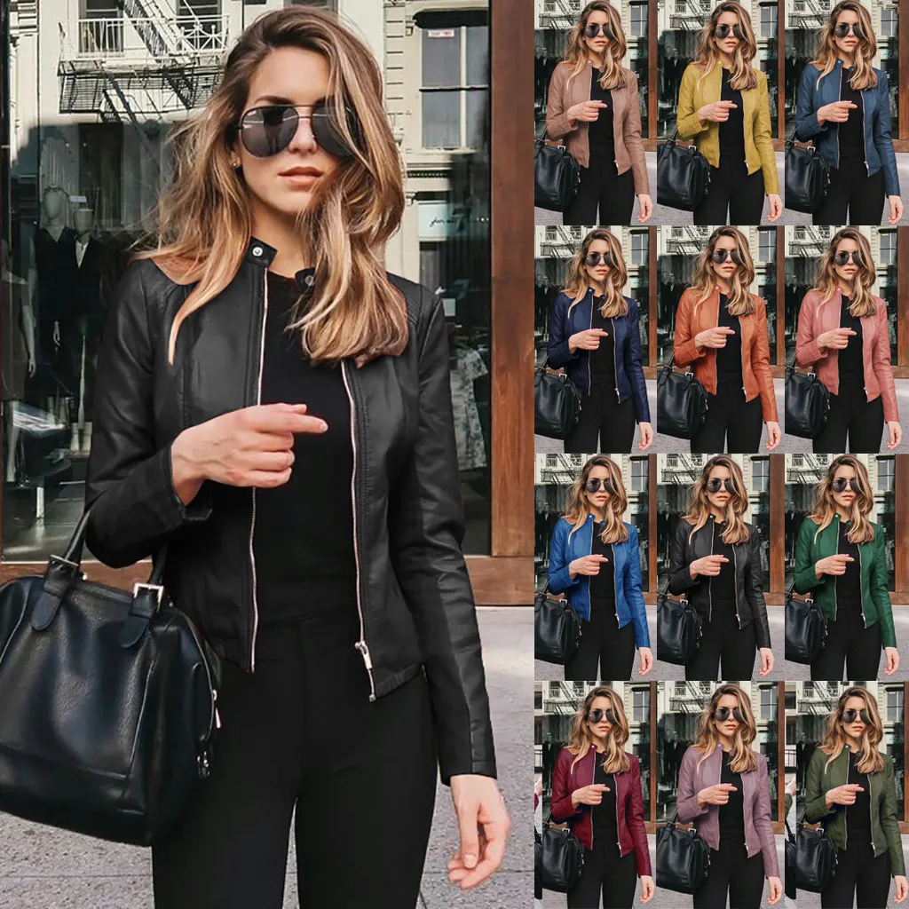 Модная ветровка куртка женские осенние пальто куртки с длинным рукавом