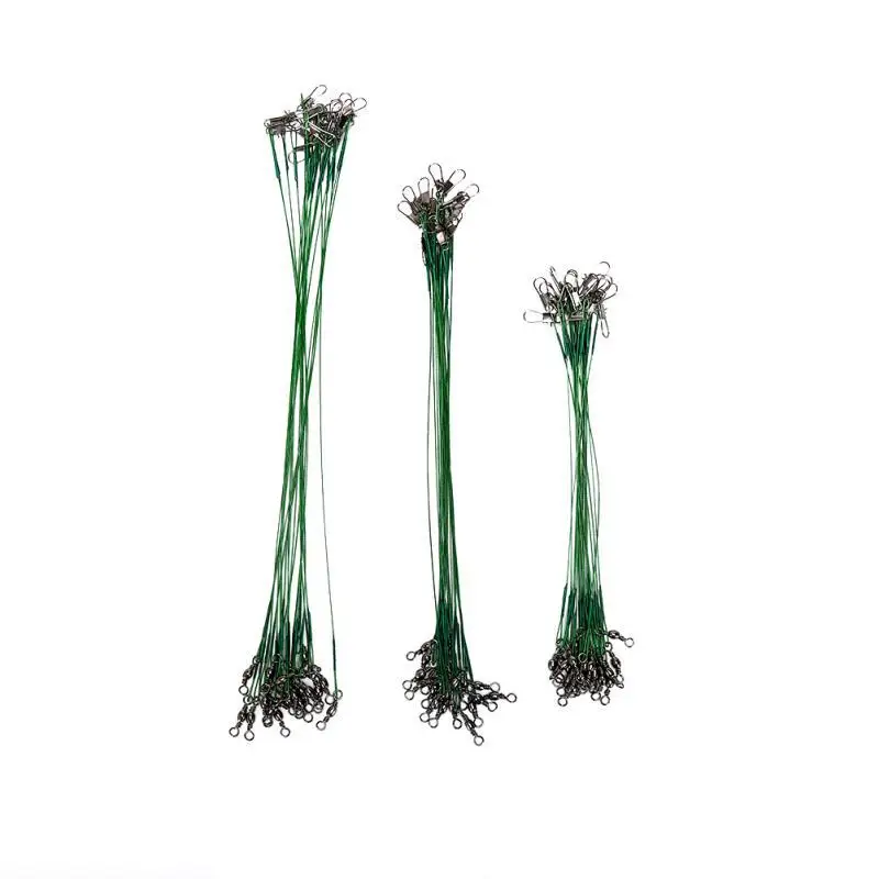 10 шт. рыболовные лески антикусающая стальная рыболовная леска поводок проволока