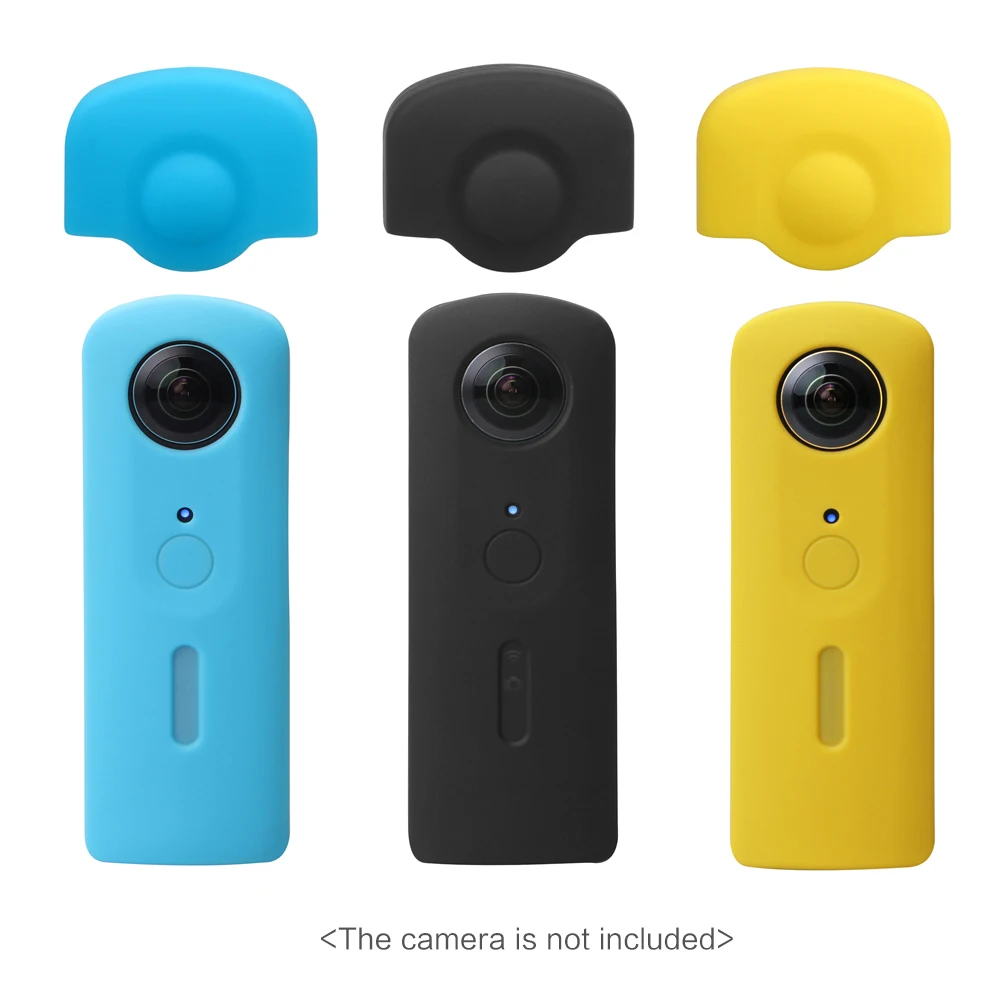 Andoer защитный силиконовый резиновый Чехол Мягкий чехол для Ricoh Theta S 360 градусов