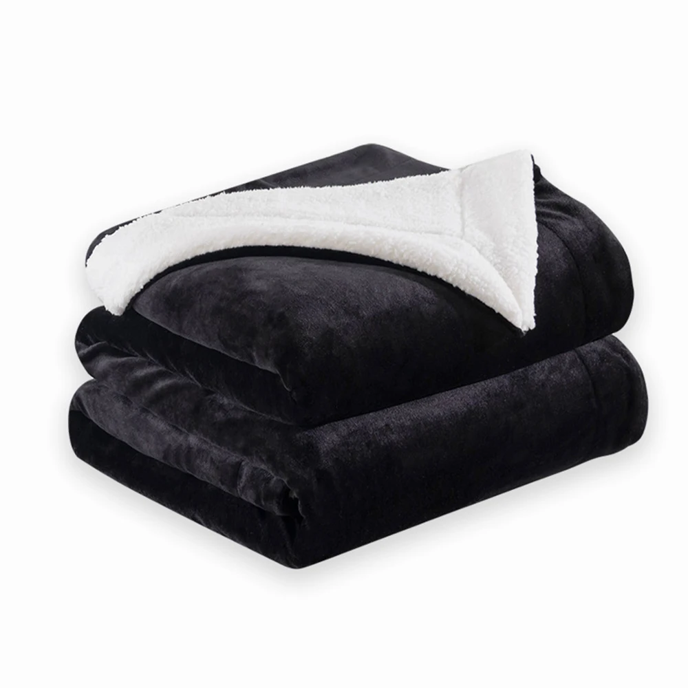 

Двухслойное утолщенное шерпа флисовое покрывало для дивана теплое уютное пушистое покрывало из микрофибры двухстороннее бархатное покрыв...