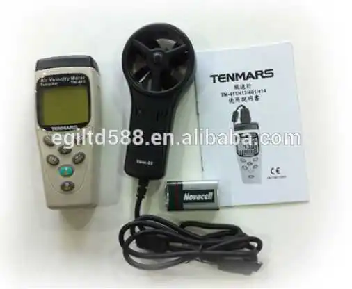 

TM-413 Anemometer Air Flow Meter Wind Speed Tester