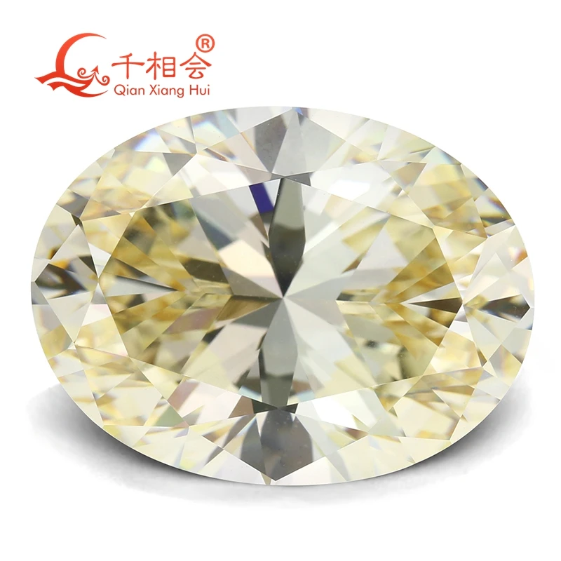 Овальная форма MN желтовато-белый цвет для кубического циркония россыпью CZ камень