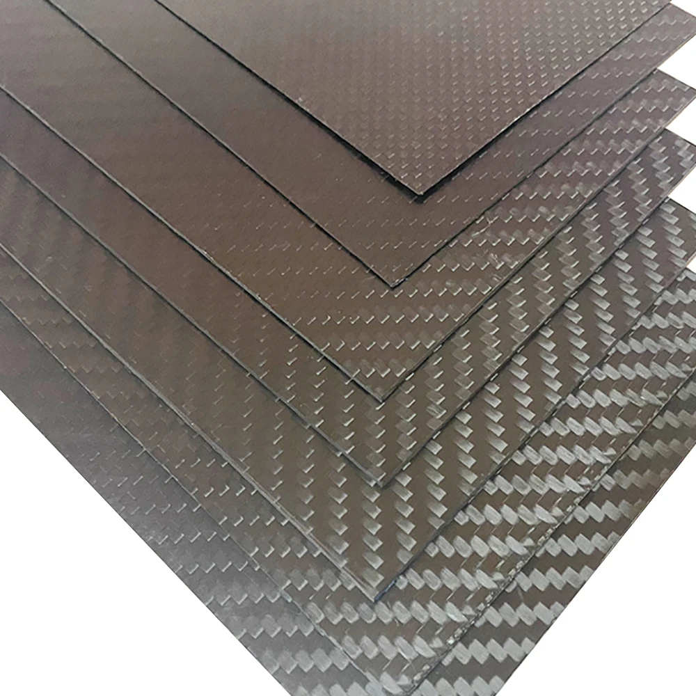 

Finish Carbon Fibre Fiber Board Sheet Twill Weave Glossy Full Fiber Plate Panel