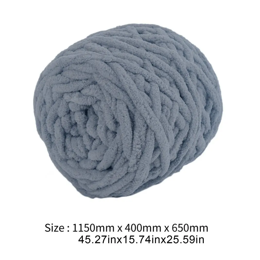 

Single-Strand Coarse Wool Chenille Ice Stripe Thread Blanket Scarf Hat Slippers Hand Knitting Supplies Winter Warm Home DIY