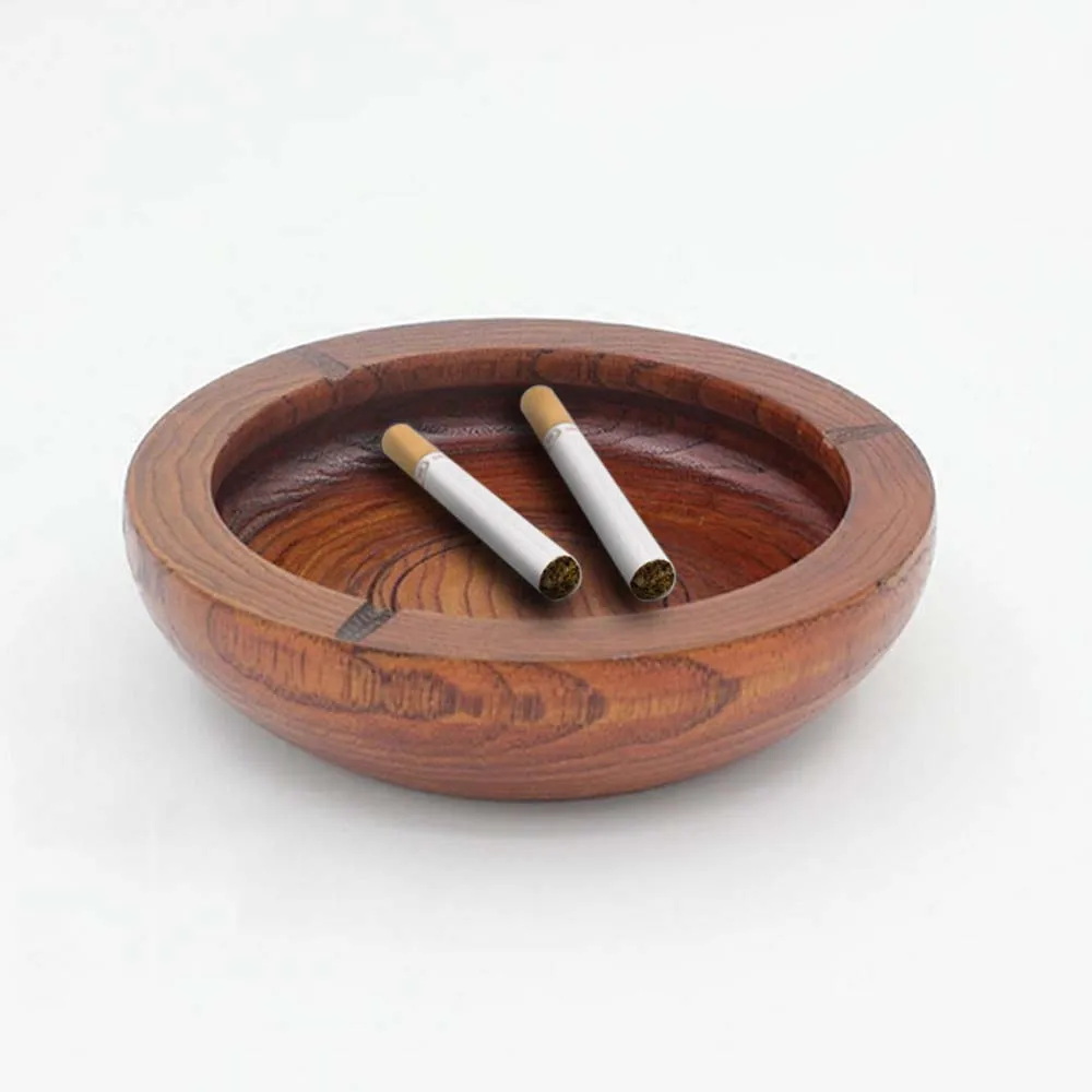 Wooden Ashtray Smoking Tray Ash Barrel Cigarette Tobacco Outdoor Terrace Garden Accessories Home Gifts | Дом и сад