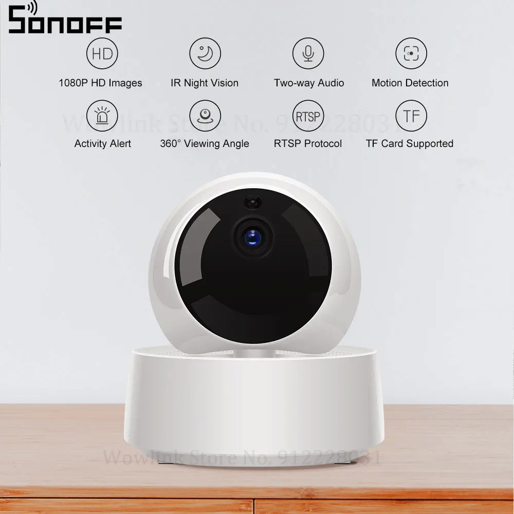 Беспроводная IP-камера SONOFF 1080P HD с поддержкой Wi-Fi | Электроника