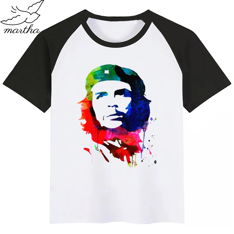 Ernesto/Guevara детская футболка для маленьких мальчиков модная с короткими рукавами
