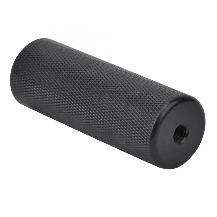 Черная Светодиодная лампа вспышка из алюминиевого сплава с ручкой и винтовым