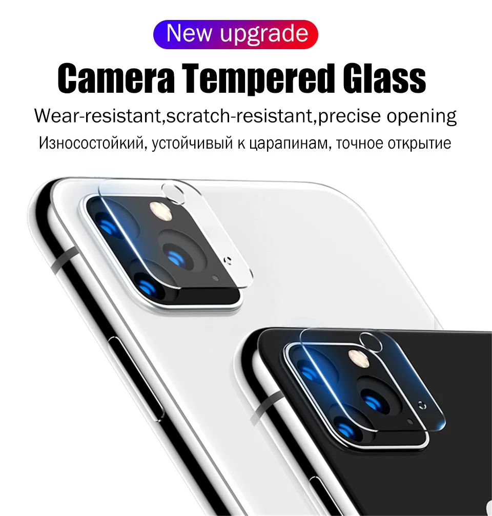 2-в-1 99D закаленное Стекло для iPhone 11 Pro Max Экран среднего класса против царапин для iPhone XR 7 8 6 6s X XS Plus задняя Камера объектив Стекло пленка