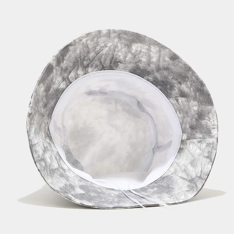 

Tie Dye Print Beach Panama Women Fashion Fisherman Hats Wide Brim Streetwear Casual Sun Cap Windproof Sunscreen Bucket Hat Caps
