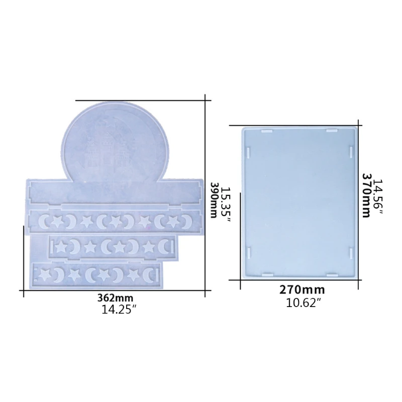 

Resin Rectangle Box Mold Epoxy Resin Silicone Large Storage Container Mould for Jewelry Cosmetics Crafts DIY Organizer