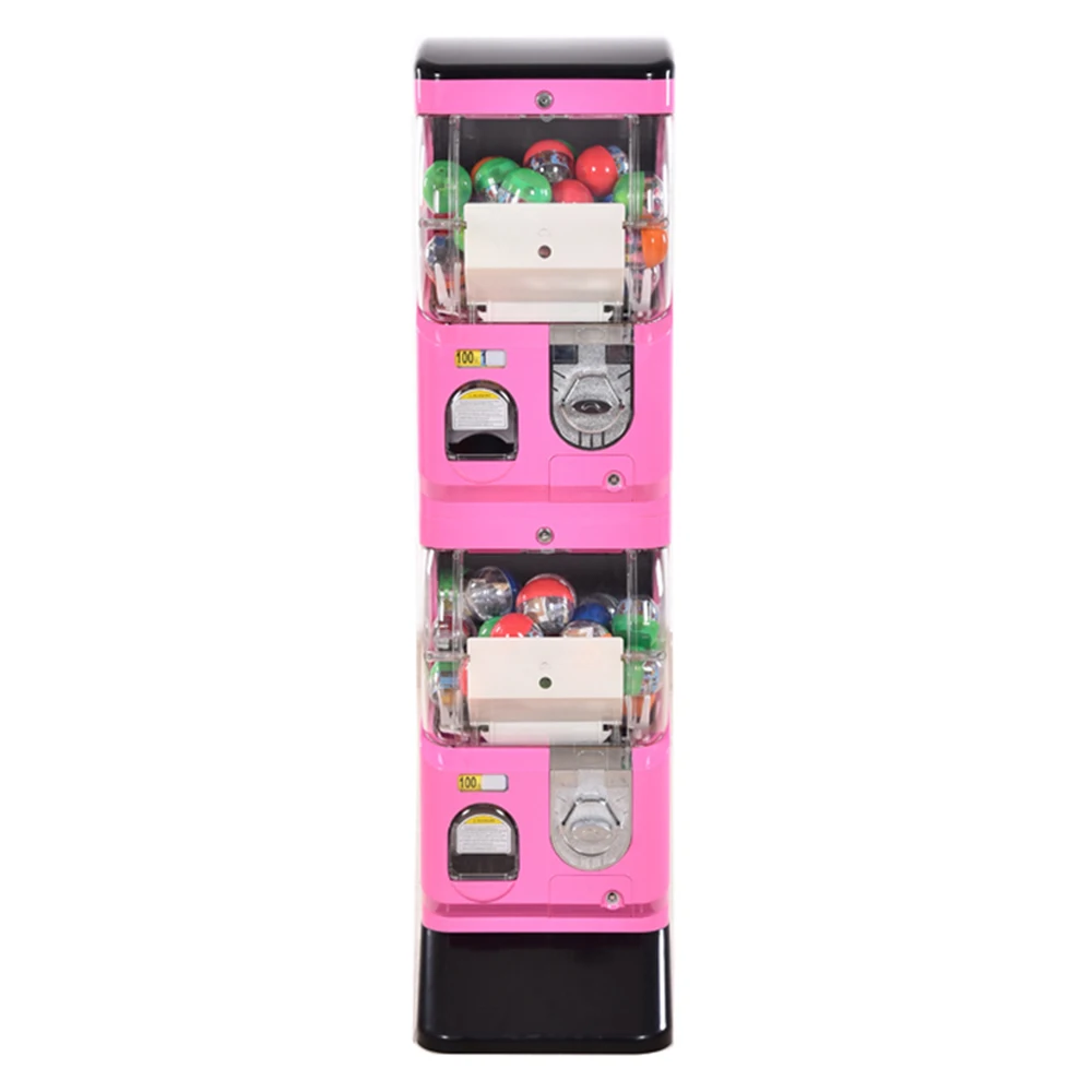 

Two layer tony gacha single column gashapon twisting egg capsule toy vending machine