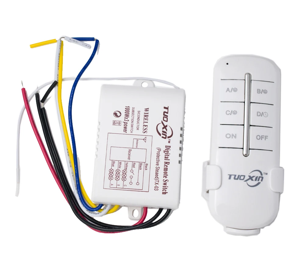 DIY 1/2/3/4 пути 220 V дистанционного Цифровой беспроводной пульт дистанционного управления ON/OFF Управление переключатель для лампочки высокое качество