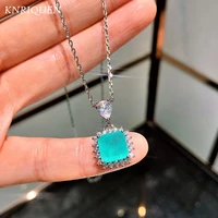 2022 trend vintage 99mm paraiba tourmaline gemstone pendant necklace high carbon diamond fine jewelry womens accessories gift