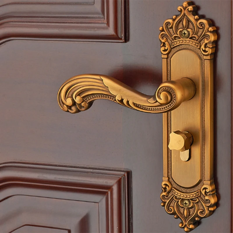 Винтажный дверной замок в европейском стиле ретро дверная ручка для спальни