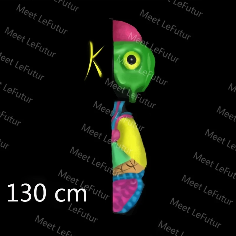 

Kaw For Brian 130cm Movable Anatomy Standing Brick Bear PVC Doll Collection Model Toy More Colour