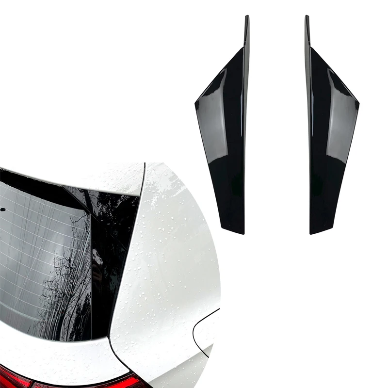 

2PCS Car Rear Window Side Spoiler Canard Splitter for VW Volkswagen GOLF 8 MK8 2020 2021 Car Exterior Tail Wing Cover Trim Lip