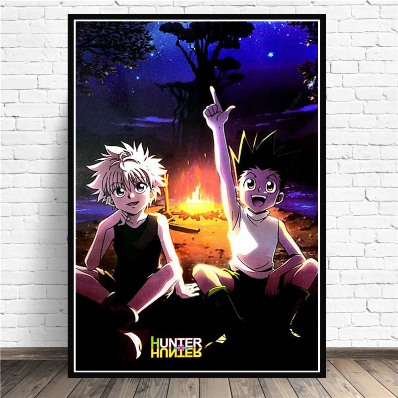 NT1121 Hunter x Аниме Killua Zoldyck GON FREECSS плакат печать на стене искусство холсте Картина