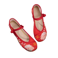 yuan embroidery autumn new national style embroidered shoes ancient style with han dress shoes embroidered shoes