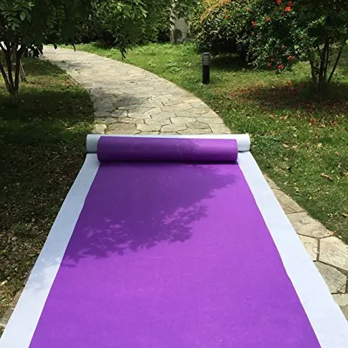 Violet Аксессуары для прохода, свадебные аксессуары, ковры для прохода, коврики для повторного показа шагов, церемоний, вечеринок и мероприятий в помещении, на день рождения - Цвет: Violet