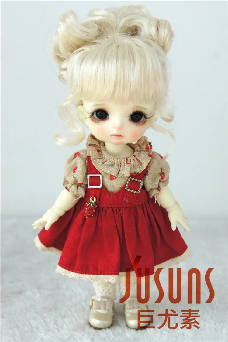 JD261 1/8 BJD синтетические мохеровые парики Updo style волосы 5 6 дюймов модные кукольные