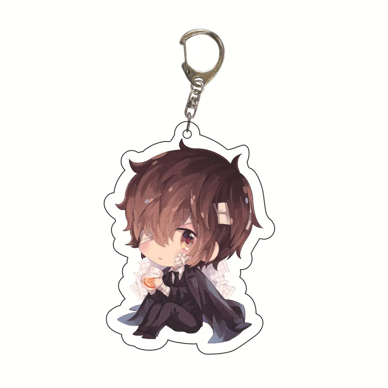 Подвеска для ключей с изображением бродячих собак Bungou дазай Осаму милый