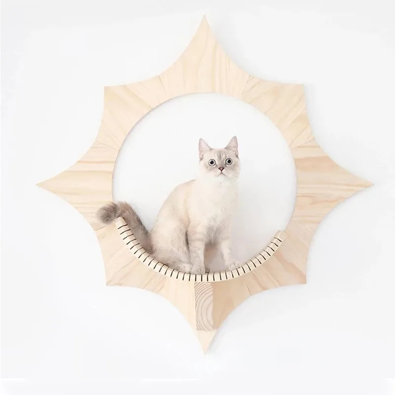 

Wall mounted cat rack Sun cat climbing frame cat jumping platform cat litter