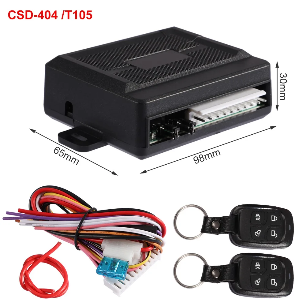 

Комплект автомобильного центрального дверного замка, система доступа без ключа, универсальная сигнализация, 12 В