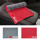 Замшевое флисовое полотенце для мытья автомобиля, салфетка из микрофибры для очистки Audi Quattro A1 A3 A4 A5 A6 A7 A8 Q2 Q3 Q5 Q7 Q8 TT S3 S4 RS5 RS6 RS7