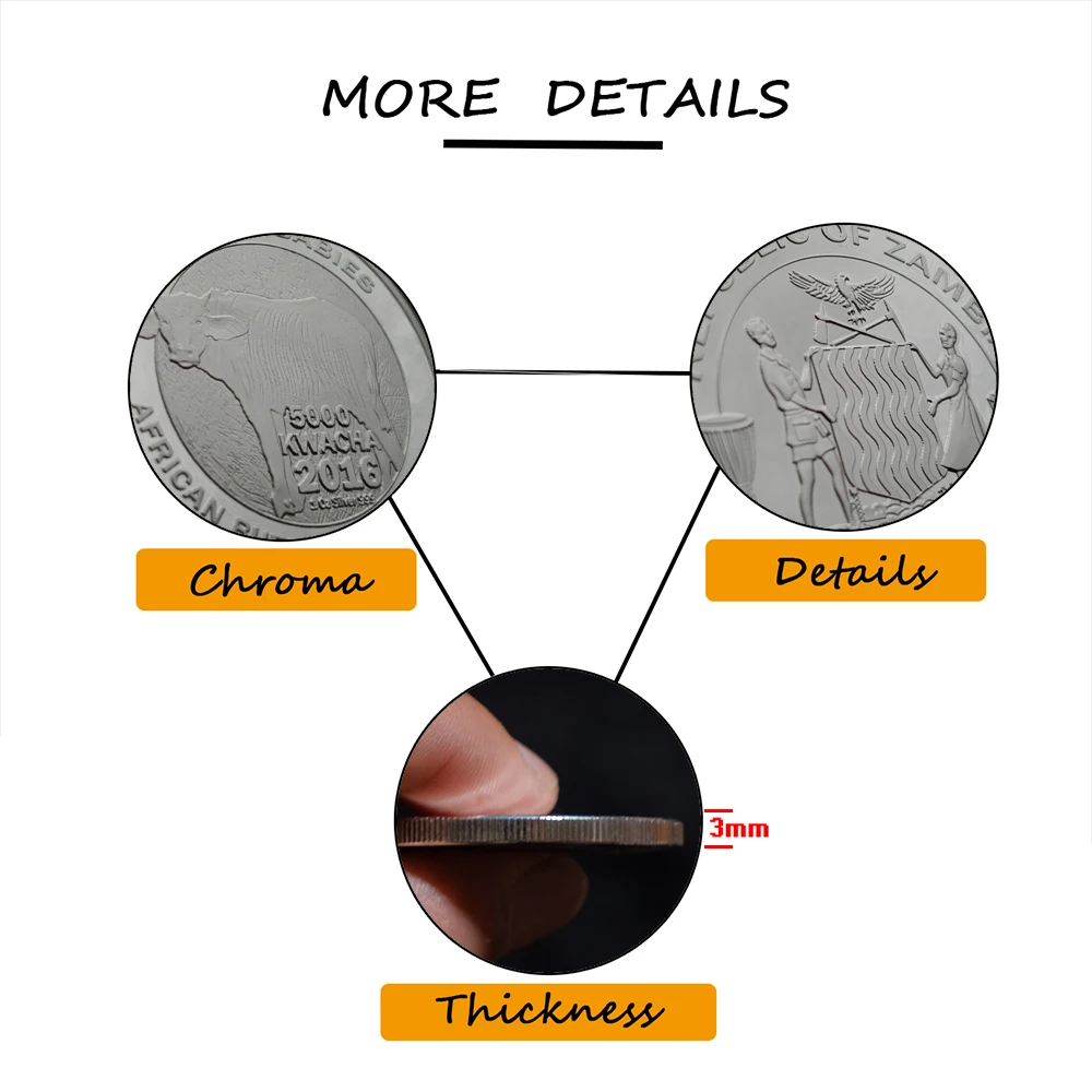 Памятные монеты 2016 с Африканским Буйволом для детей старшего возраста