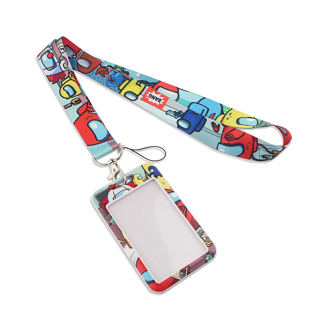 

YL473 Game Astronaut Lanyard for Bus Credit Bank Card Cover ID Keys Badge Holder Keychain Keyring Jewelry Fans Gifts