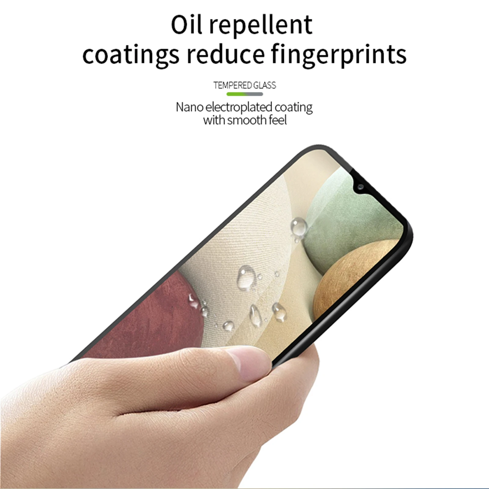 

For Samsung Galaxy A12 Glass Tempered MOFi 9H Protective Film For Samsung Galaxy A12 Screen Protector Tempered Glass