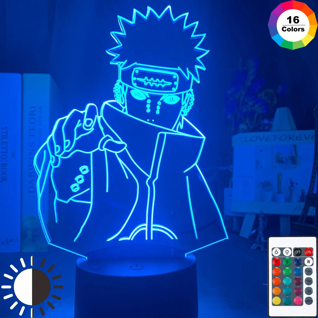 

3D Remote Control Touch Night Light Anime Boy Family Friend Colleague Bedside Bedroom Holiday Birthday Gift Night Light